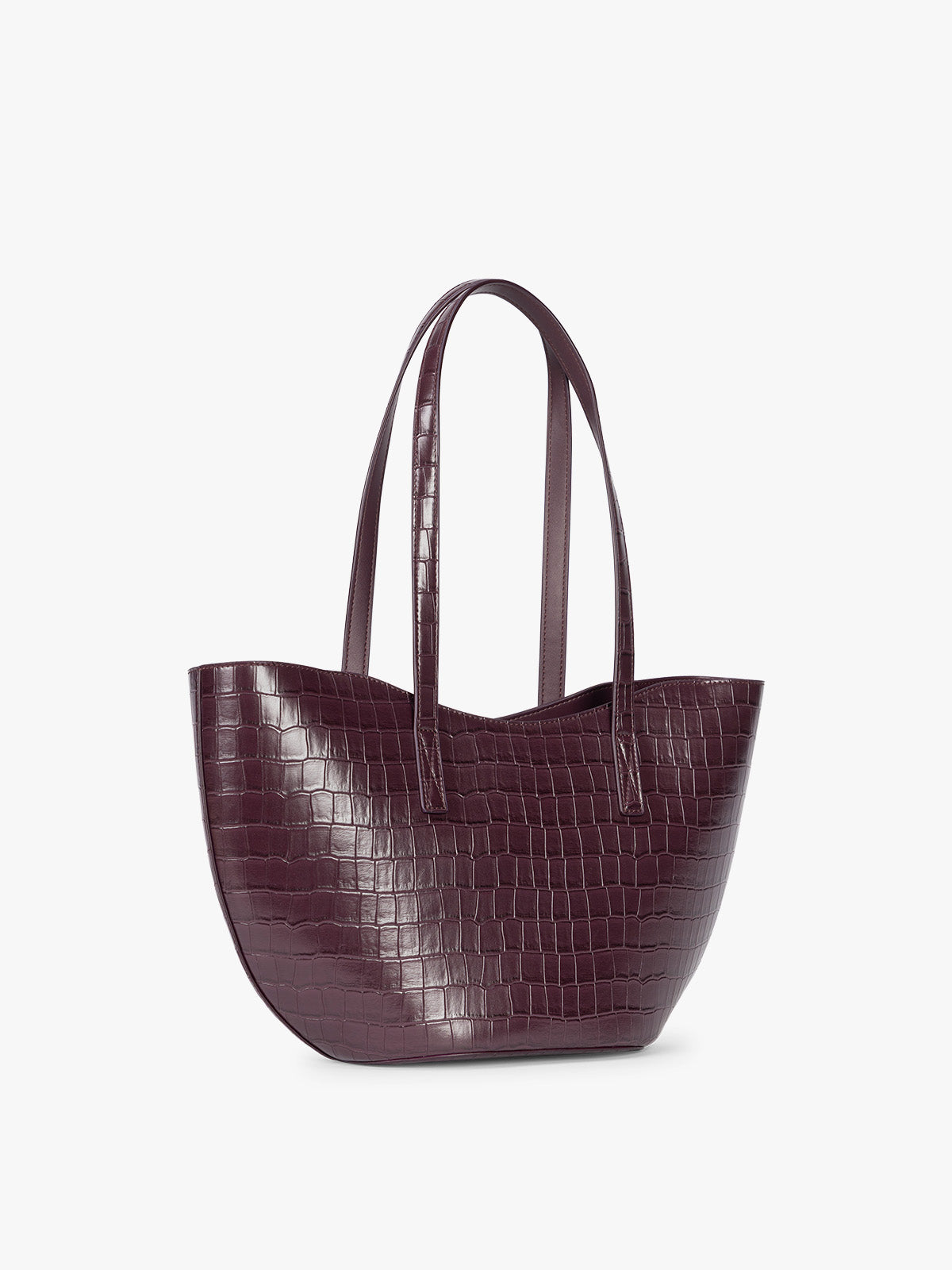 Haven Tulip Tote in Croc-Embossed - Image 3