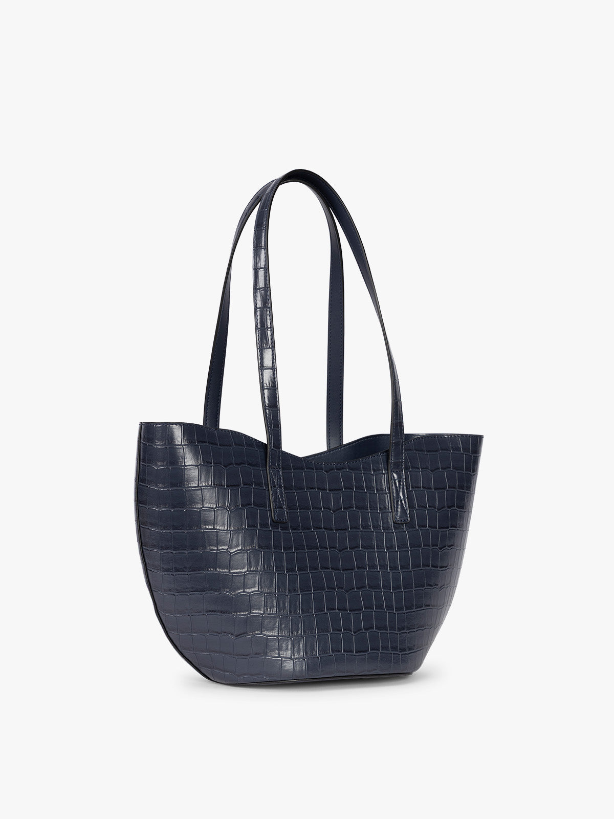 Haven Tulip Tote in Croc-Embossed - Image 9