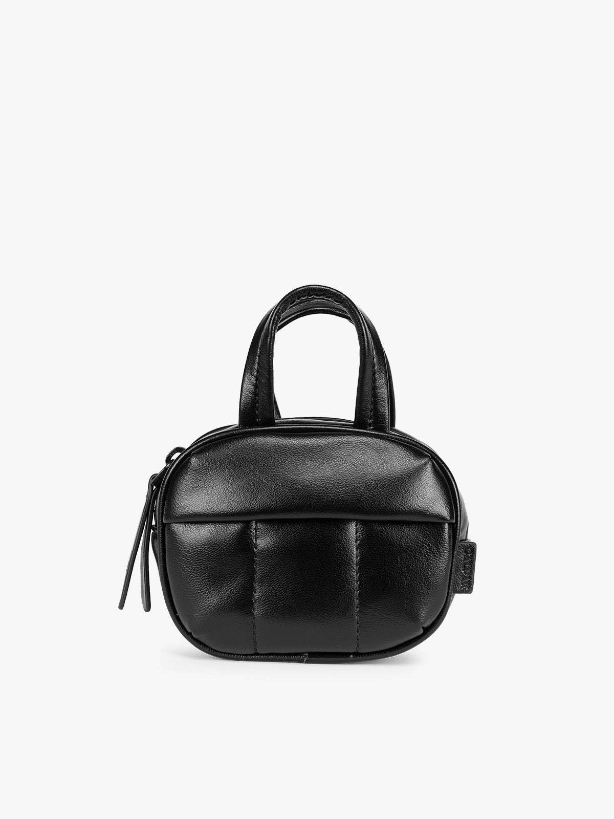 Luka Duffel Zip Bag Charm in Vegan Leather - Image 4
