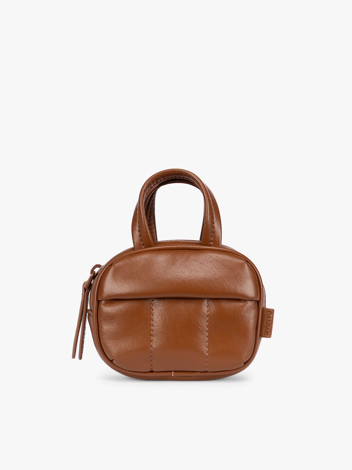 Luka Duffel Zip Bag Charm in Vegan Leather - Image 7
