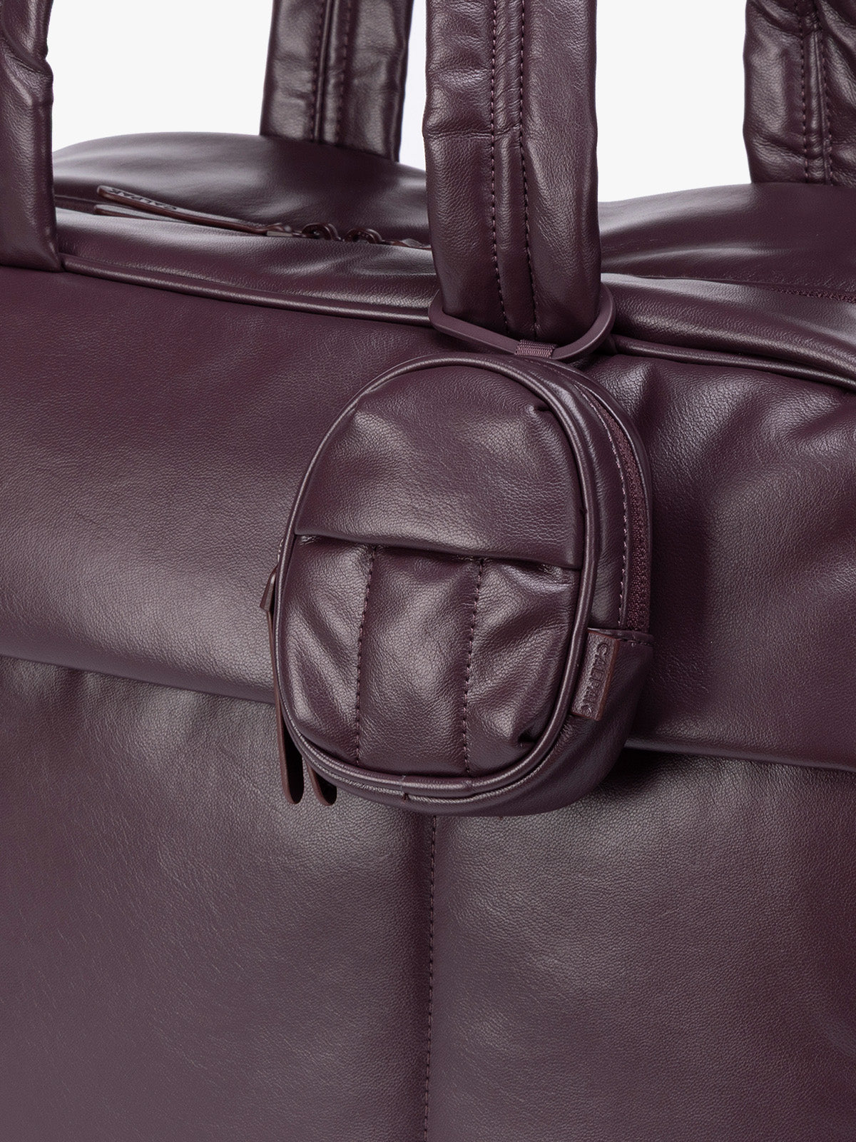 Luka Backpack Zip Bag Charm in Vegan Leather - Image 3