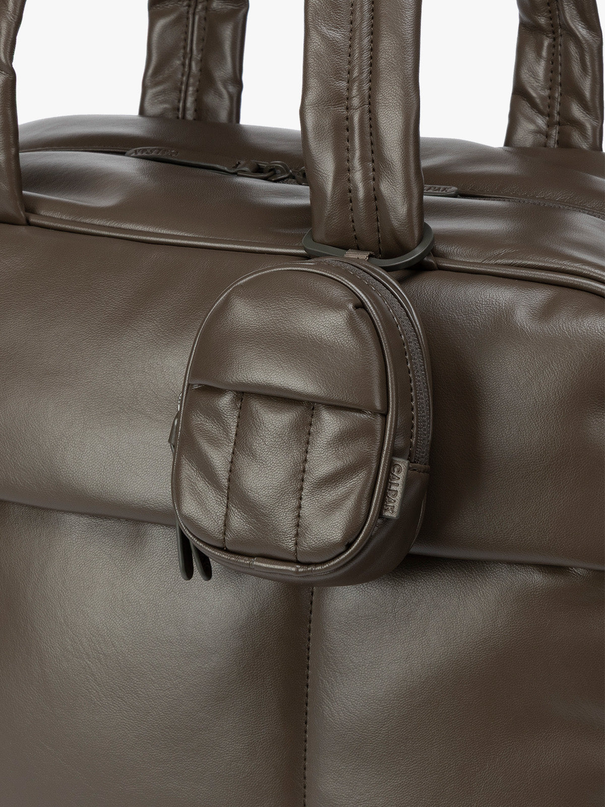 Luka Backpack Zip Bag Charm in Vegan Leather - Image 9