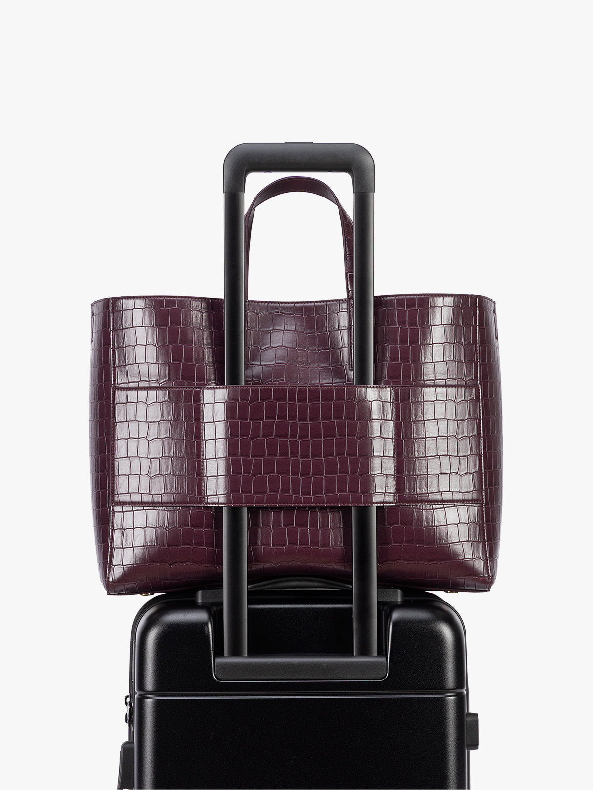 Haven 16 Laptop Tote in Croc-Embossed - Image 5