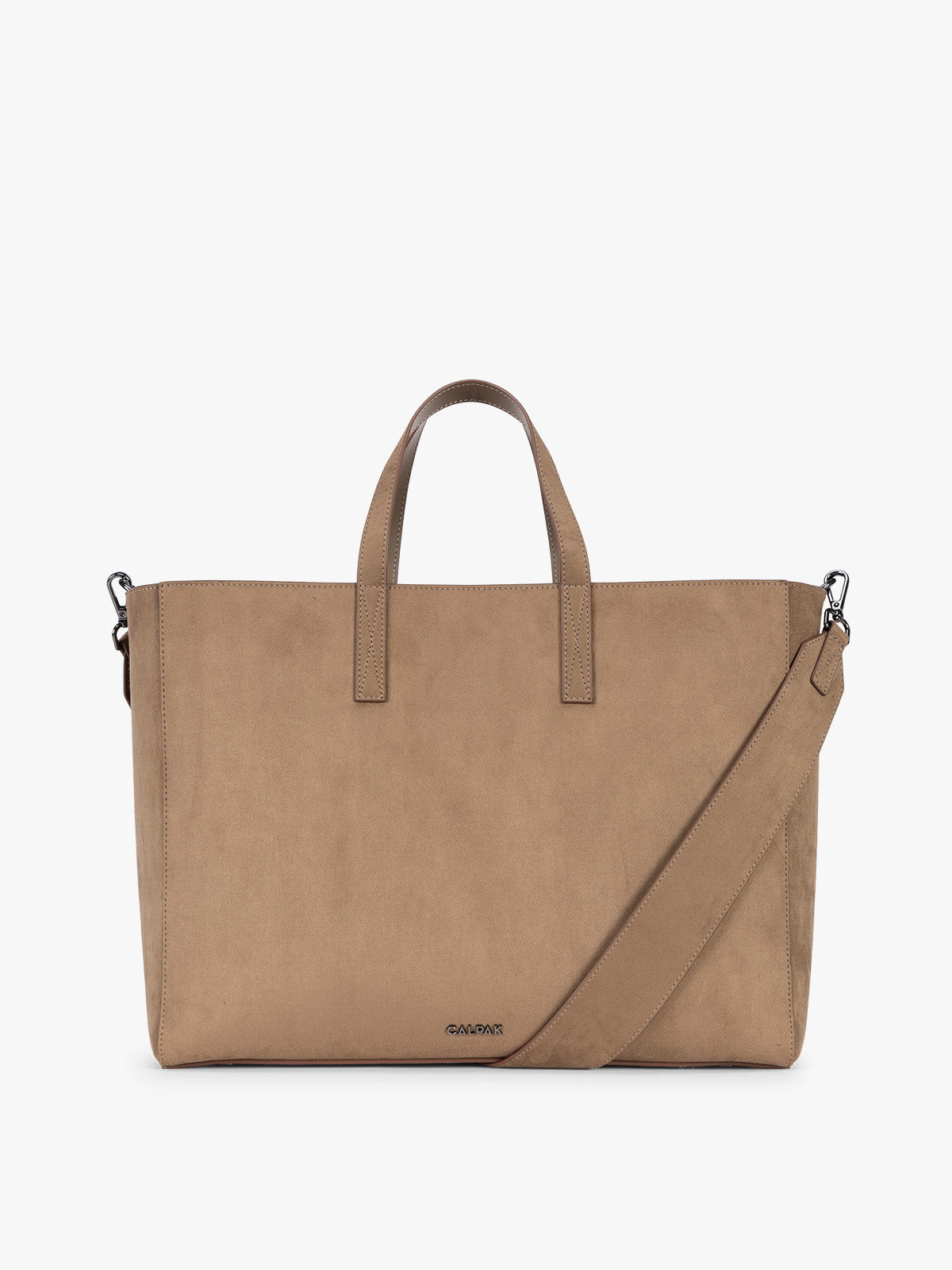 Haven 16 Laptop Tote in Vegan Suede