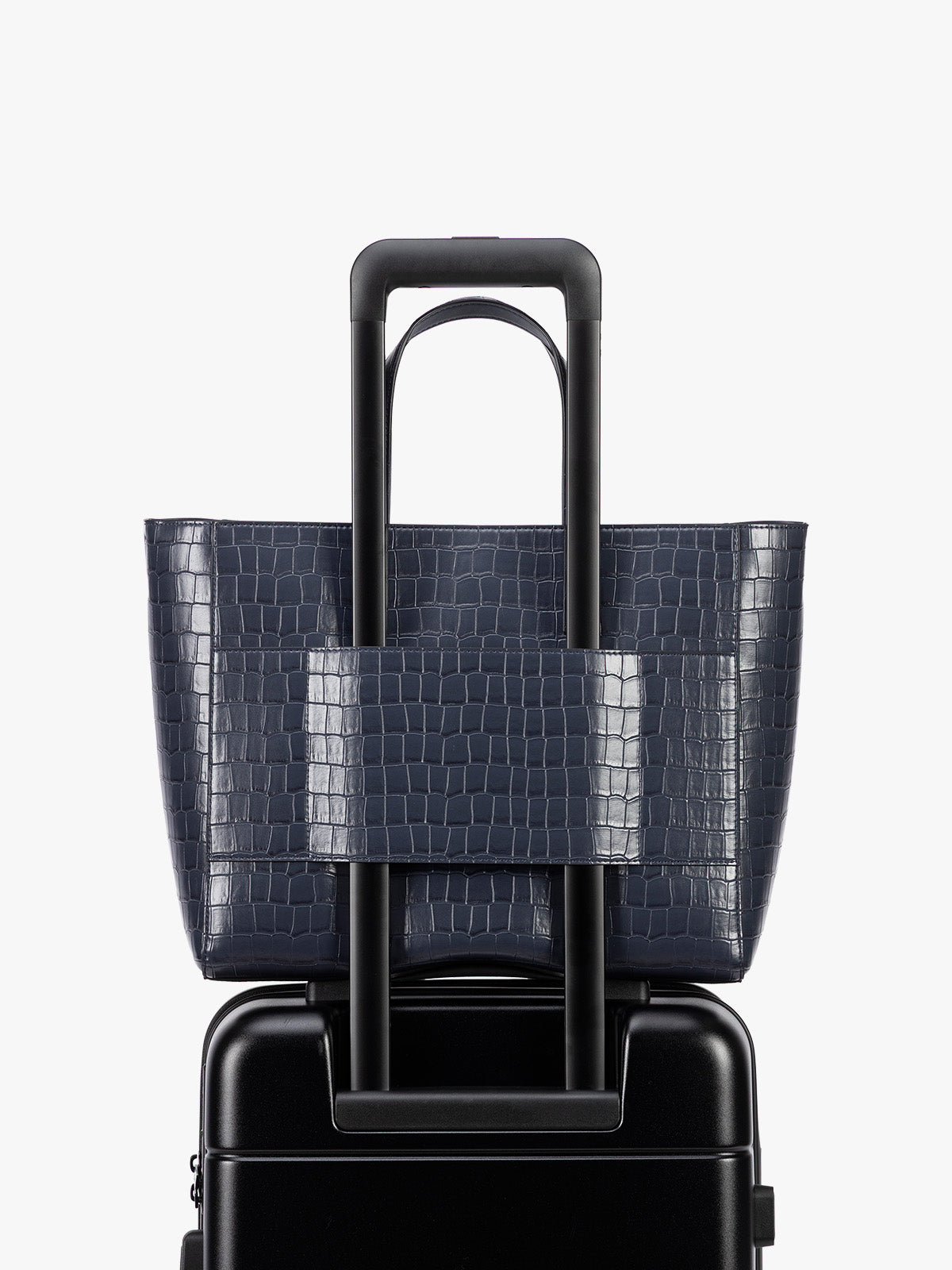 Haven 15 Laptop Tote Bag in Croc-Embossed - Image 6