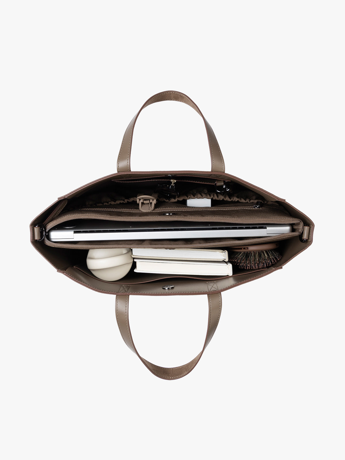 Haven 15 Laptop Tote Bag in Vegan Suede - Image 3