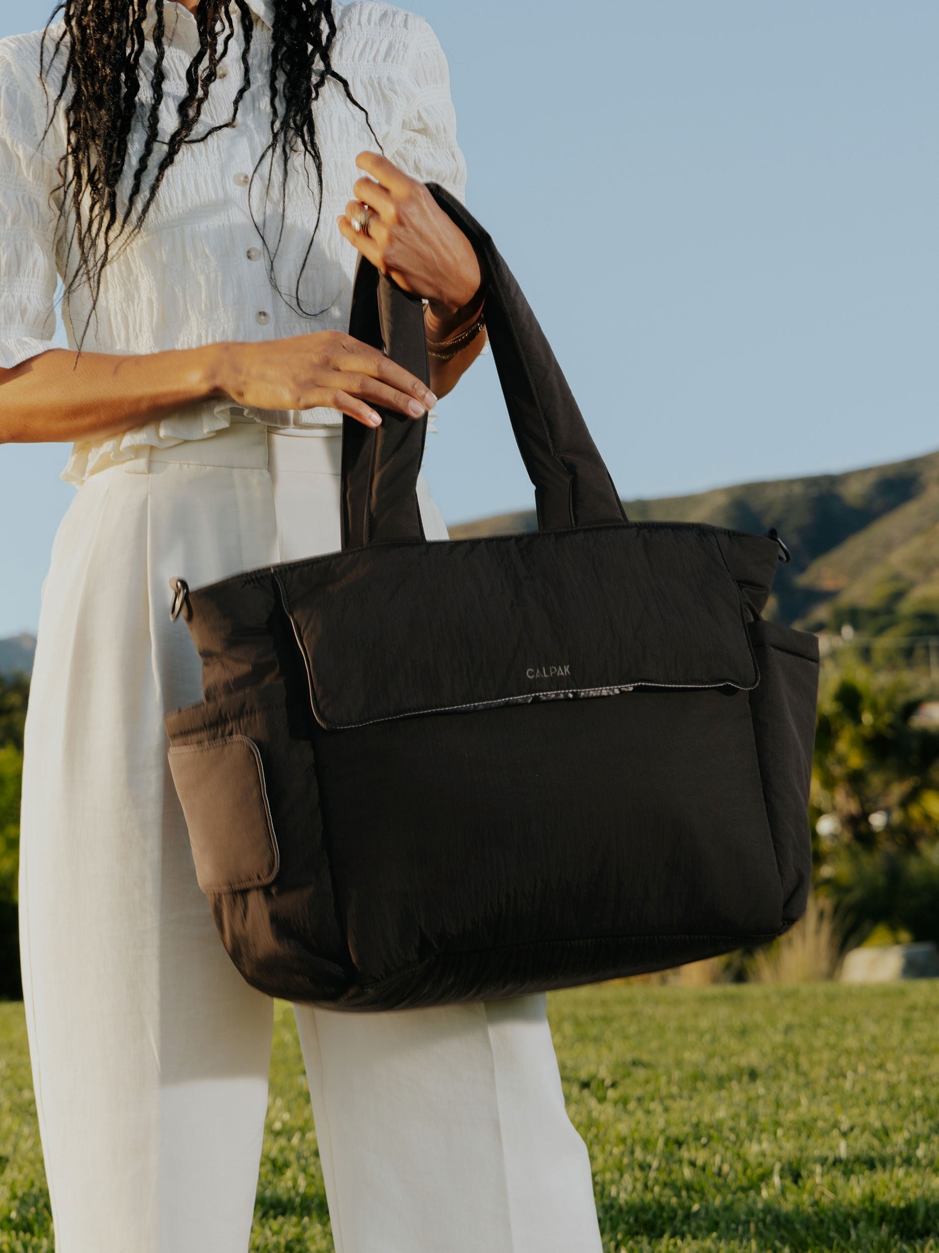 Diaper Tote Bag with Laptop Sleeve - Image 2