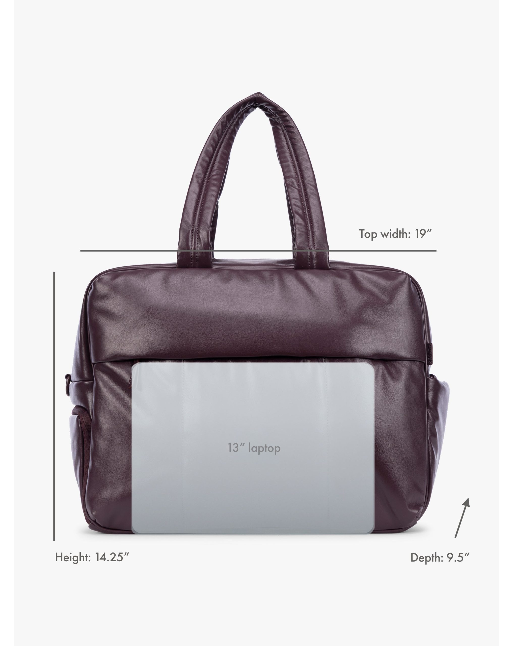 Luka Large Duffel in Vegan Leather - Image 16