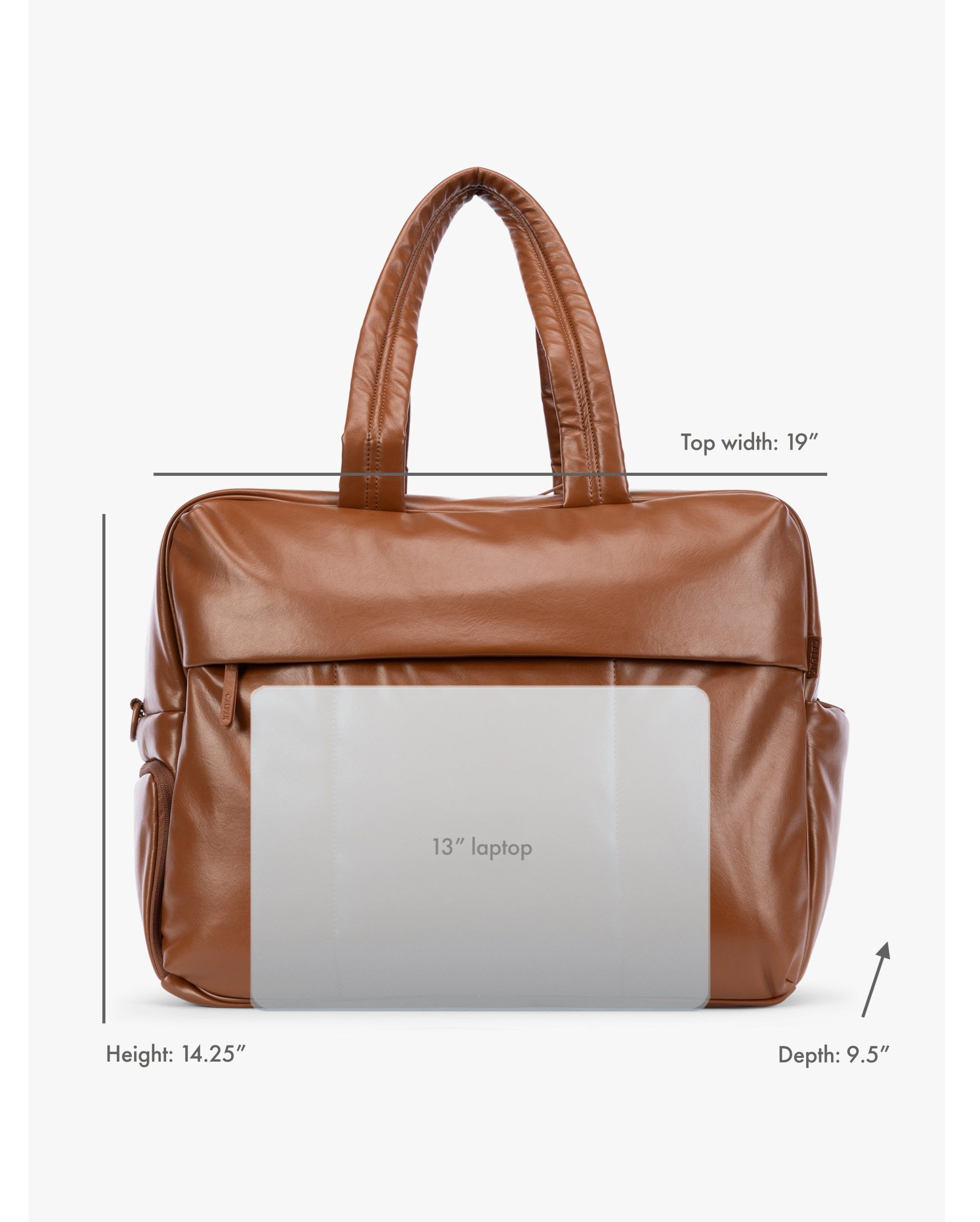 Luka Large Duffel in Vegan Leather - Image 6