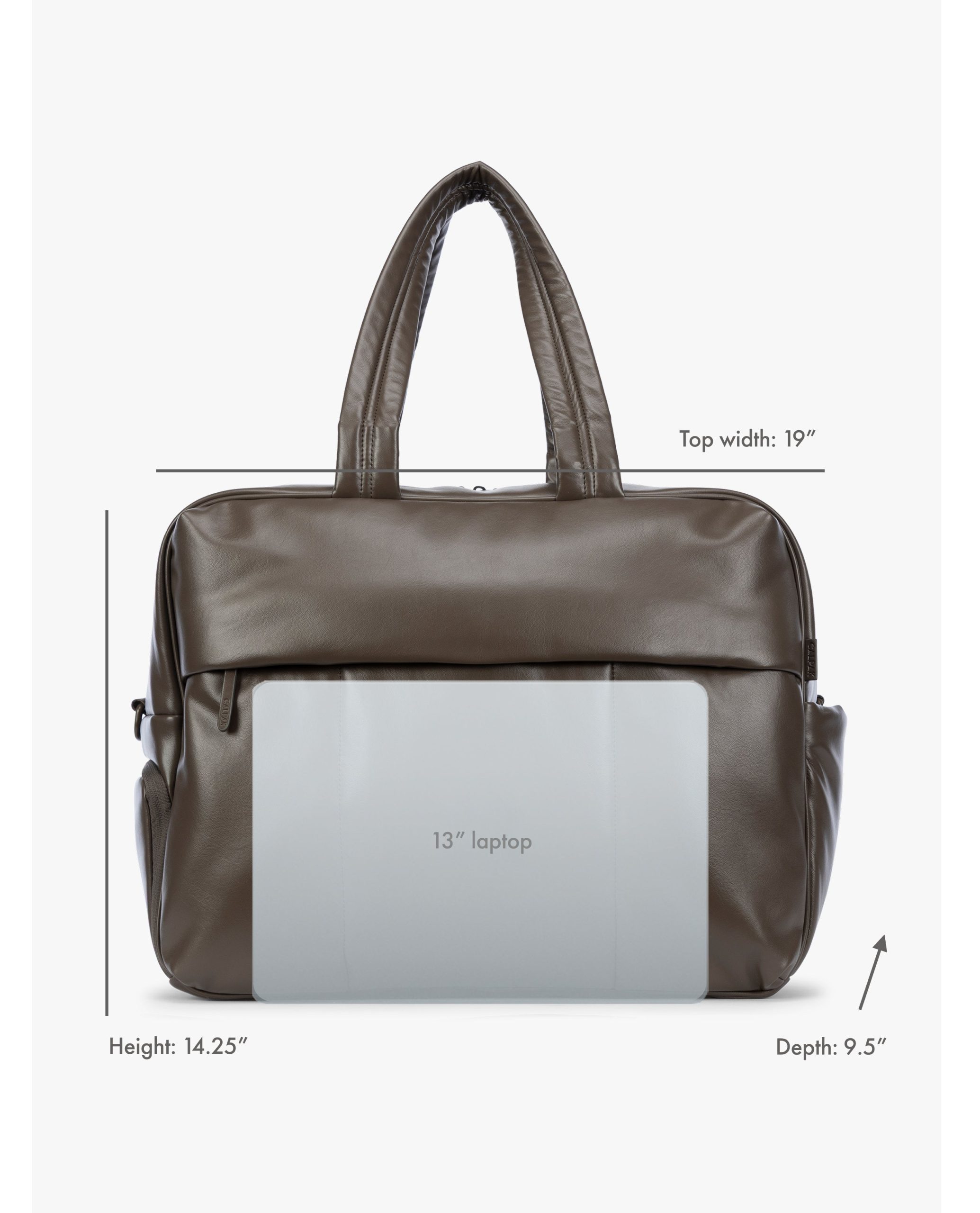 Luka Large Duffel in Vegan Leather - Image 21