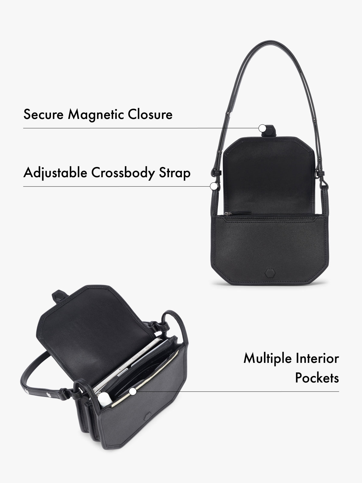 Colette Canvas Crossbody Wallet Bag - Image 9