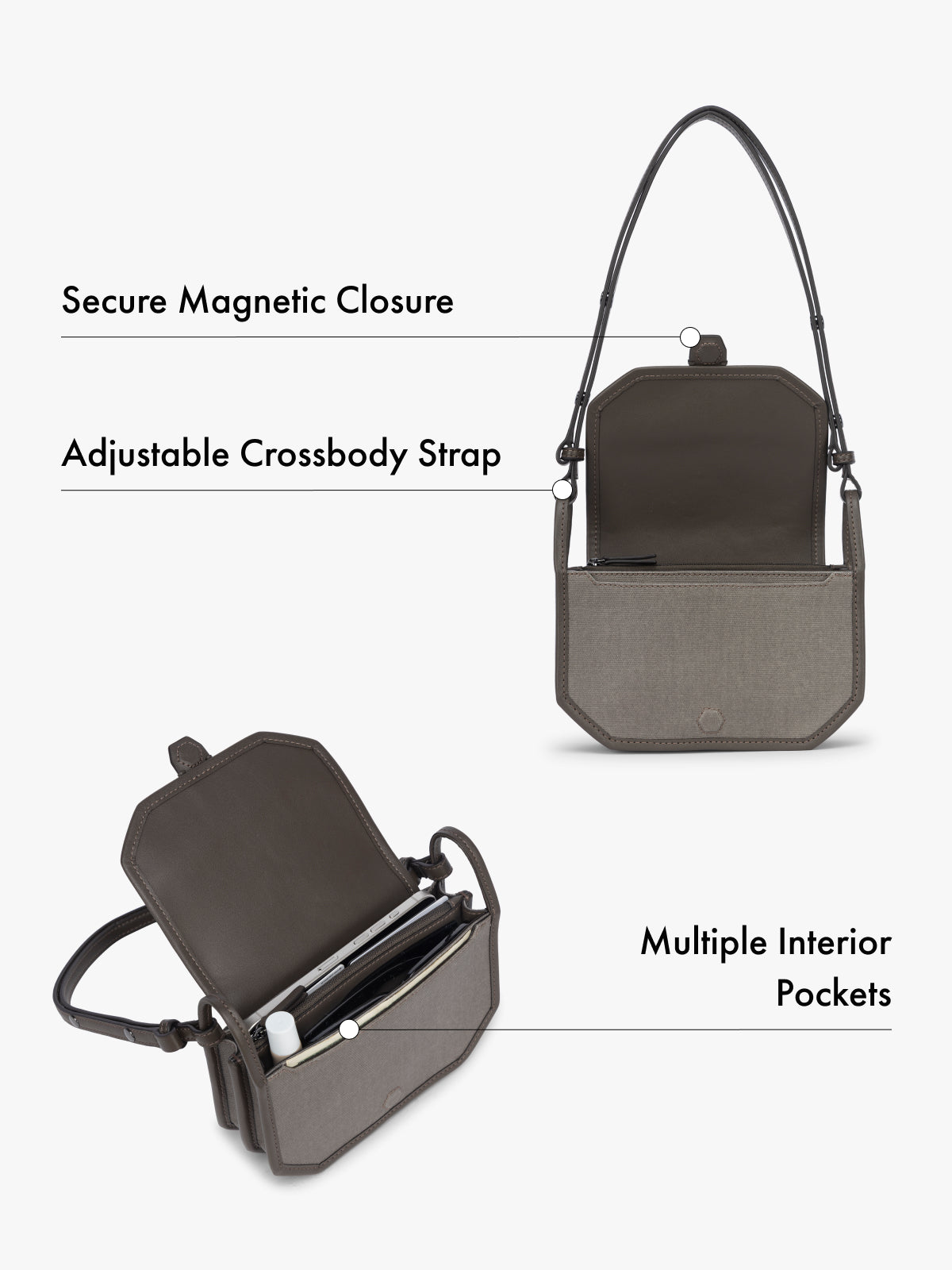 Colette Canvas Crossbody Wallet Bag - Image 14