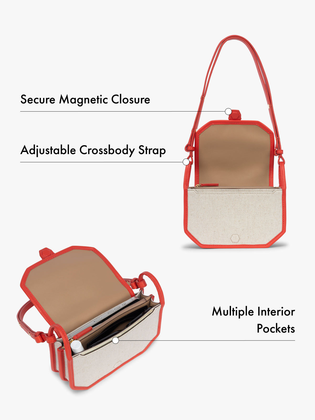 Colette Canvas Crossbody Wallet Bag - Image 24