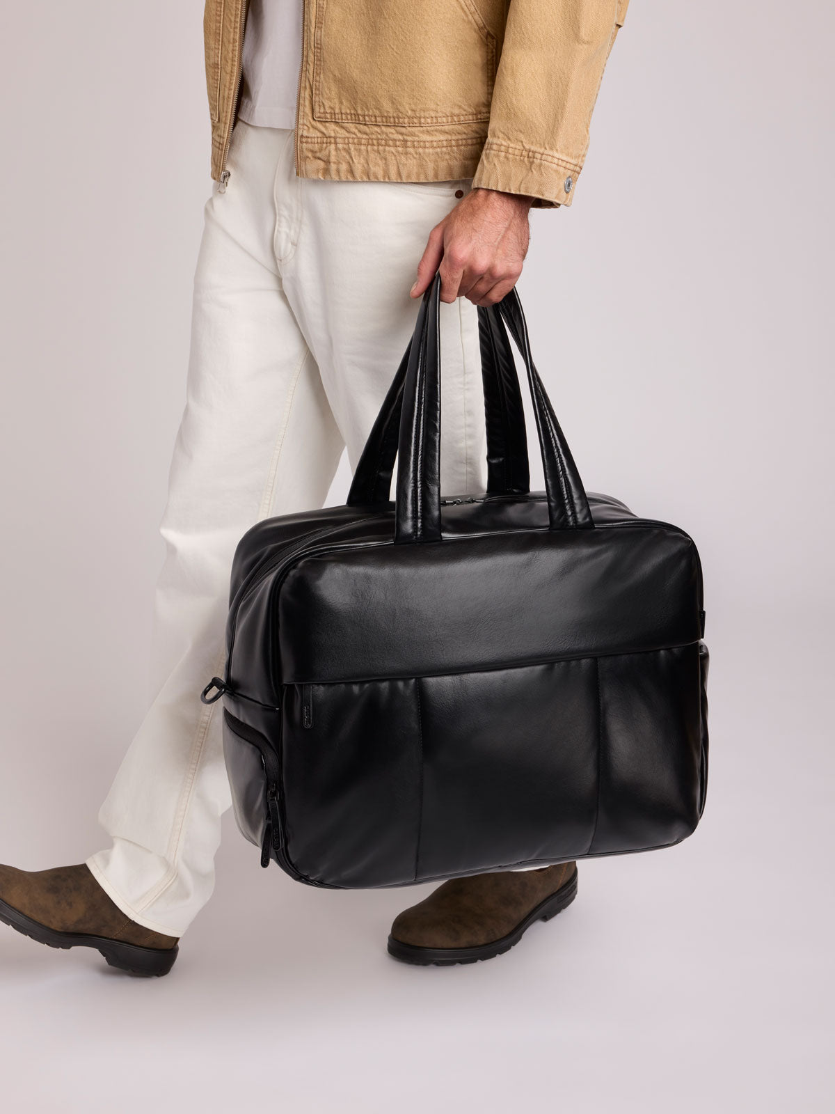 Luka Large Duffel in Vegan Leather - Image 8